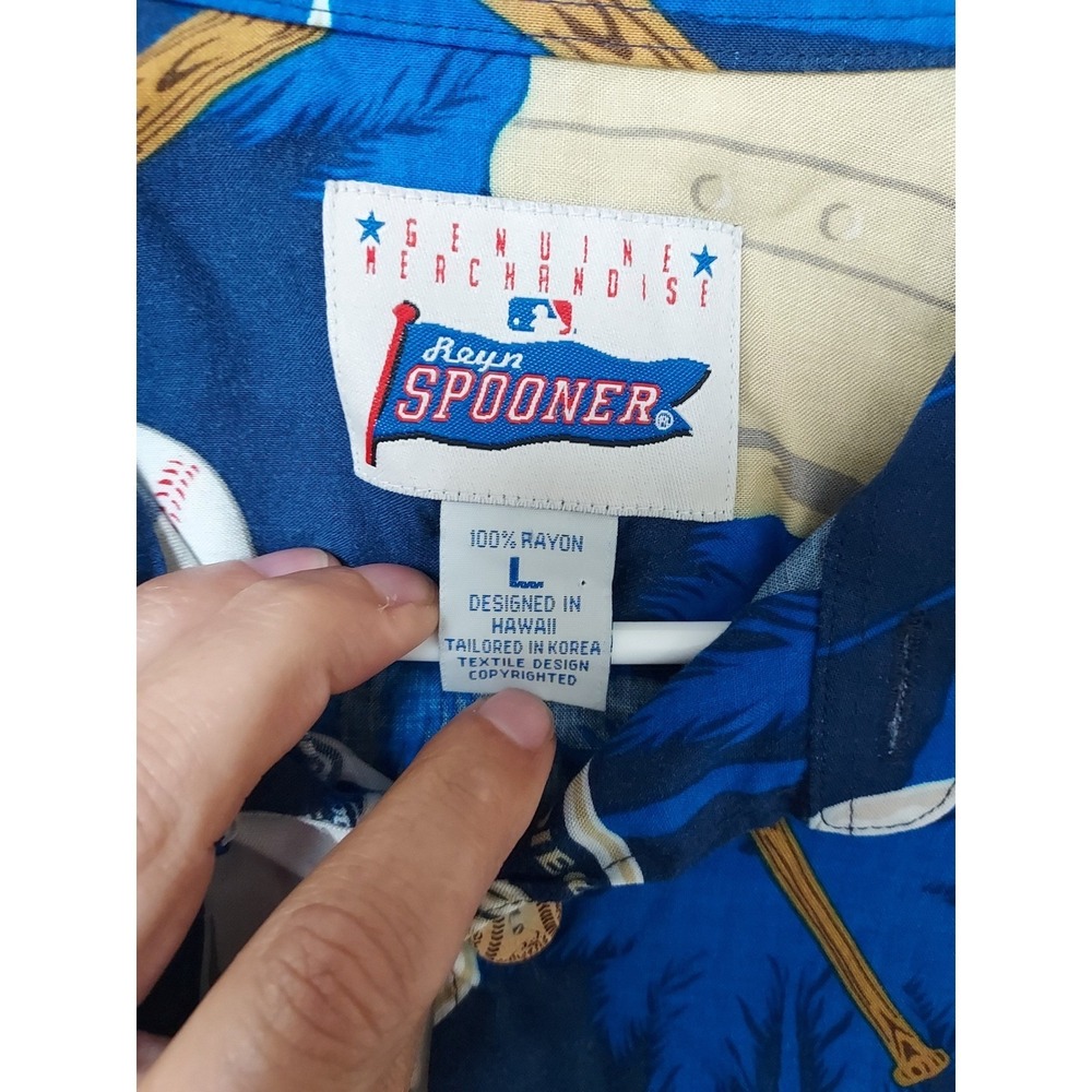 Vintage San Diego Padres Shirt Mens Large Reyn Spooner 100% Rayons Graphic MLB - Picture 3 of 10